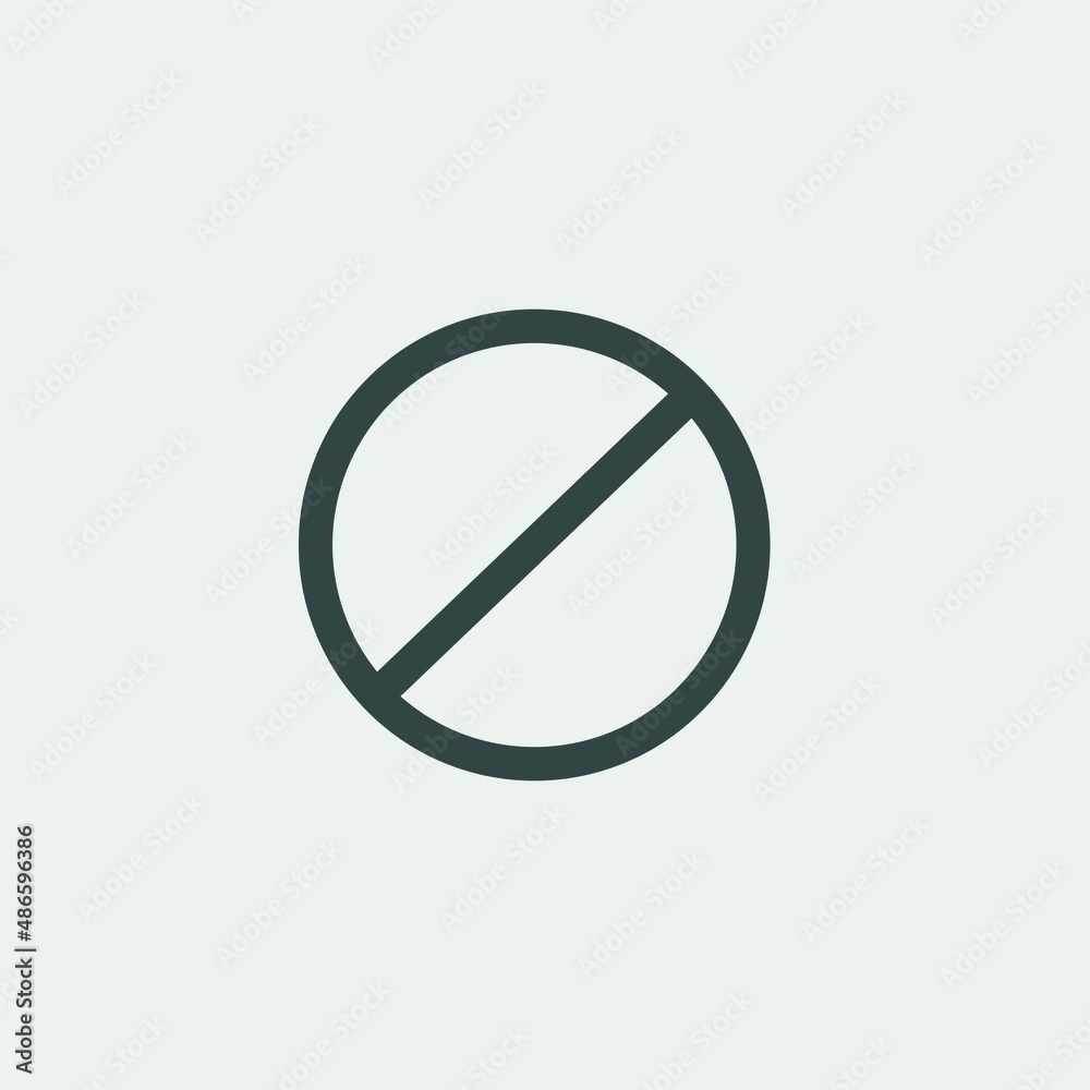 not allowed vector icon illustration sign not allowed vector icon illustration sign