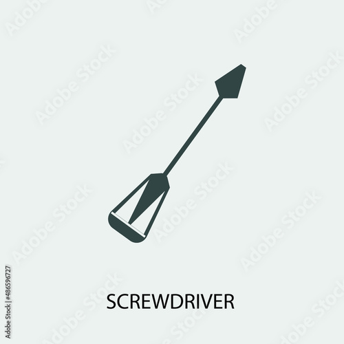 screwdriver vector icon illustration sign 