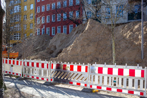 Urban construction site