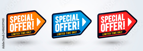 Modern Special Offer Label Set