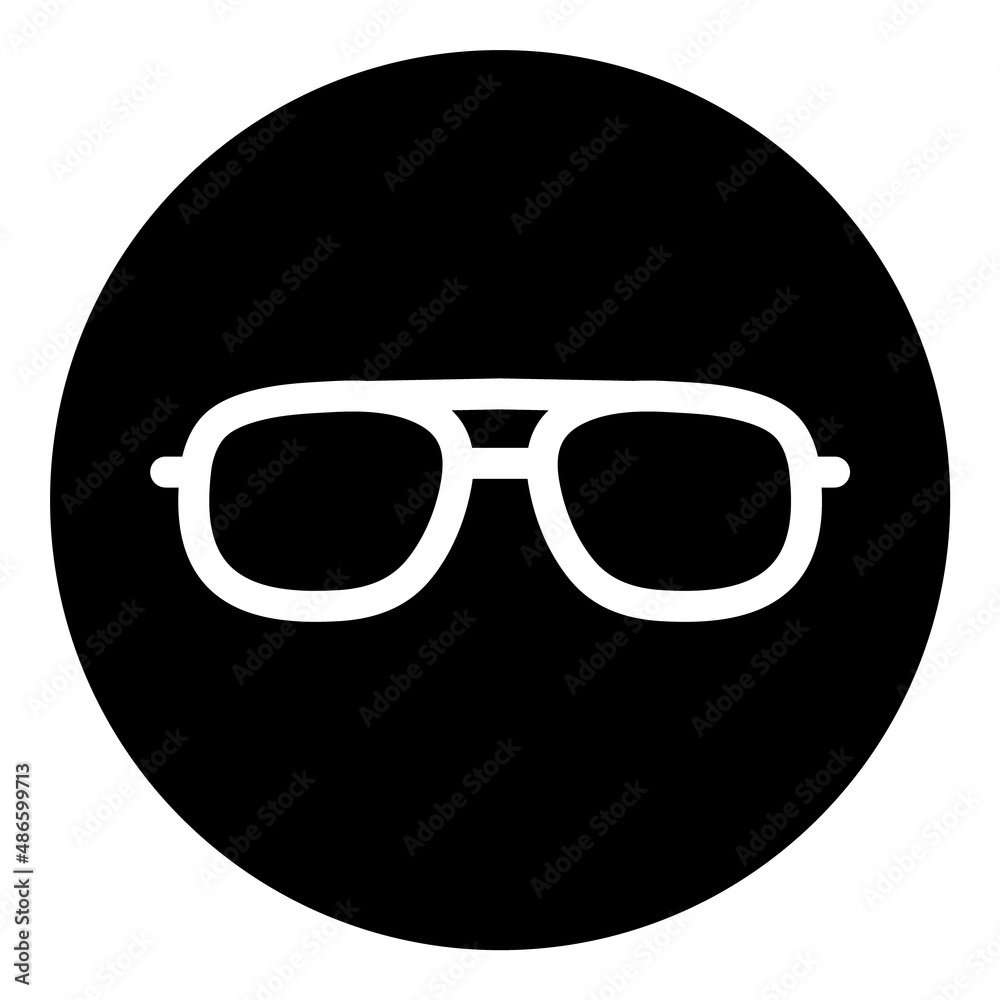 Glasses Flat Icon Isolated On White Background Glasses Flat Icon Isolated On White Background
