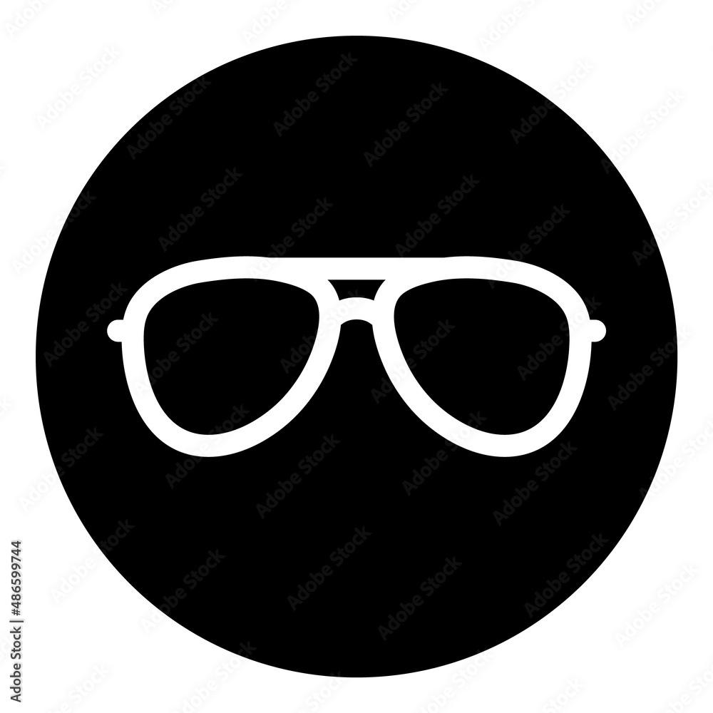 Glasses Flat Icon Isolated On White Background Glasses Flat Icon Isolated On White Background