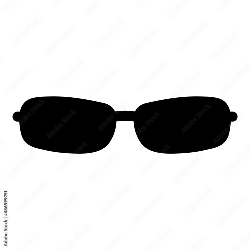 Glasses Flat Icon Isolated On White Background Glasses Flat Icon Isolated On White Background