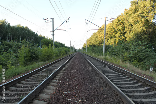railways in Russia. day landscape