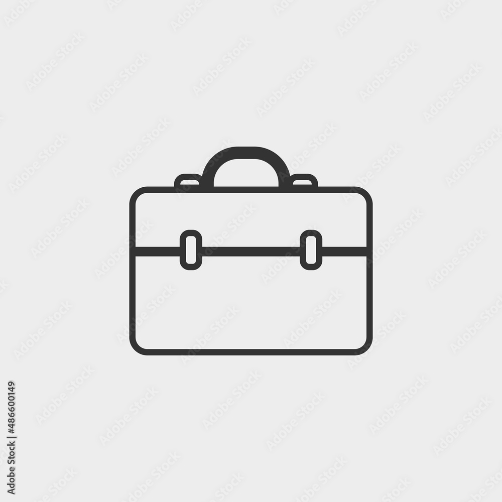 Briefcase vector icon illustration sign Briefcase vector icon illustration sign