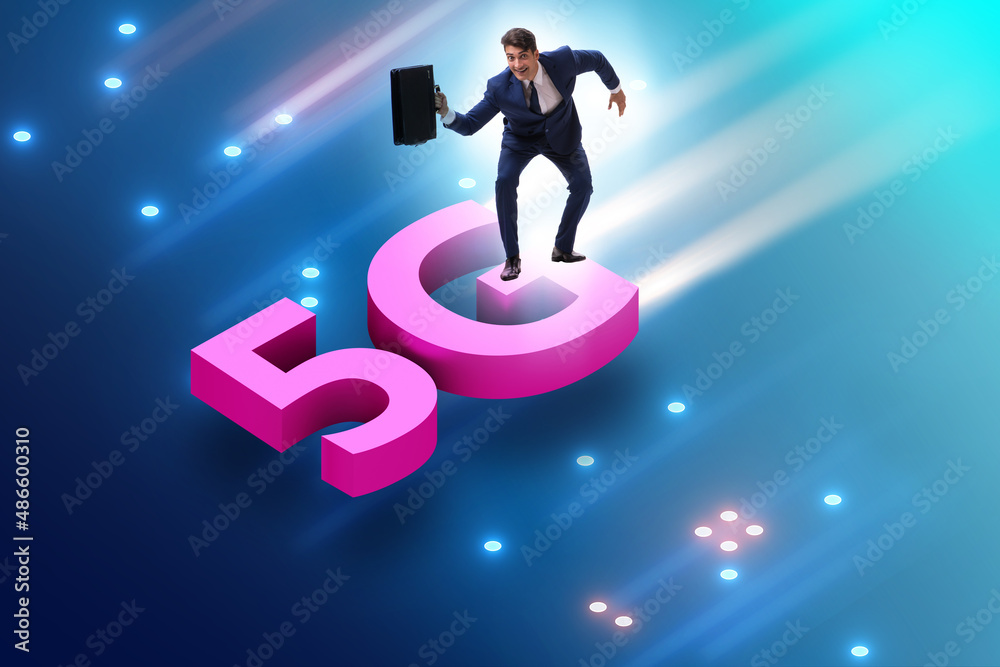 5G technology telecommuications concept - isometric projection 5G technology telecommuications concept - isometric projection
