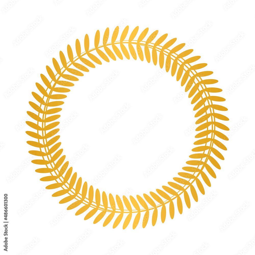 golden leaves round wreath golden leaves round wreath