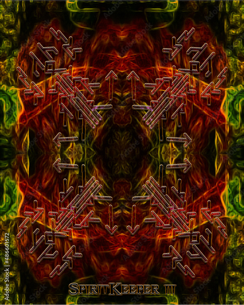Fototapeta premium Spirit Keeper Sigil Variant 3
