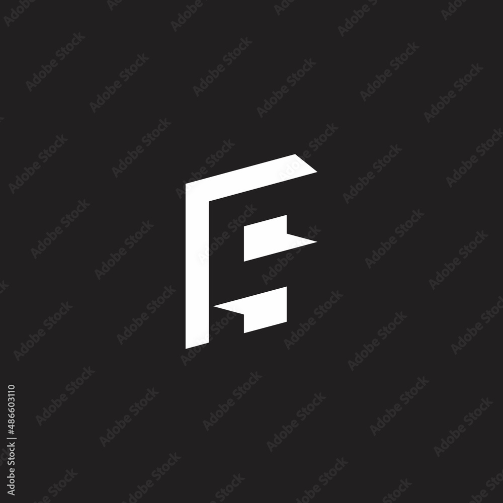 letter s simple geometric negative space logo vector letter s simple geometric negative space logo vector