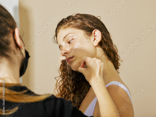woman hair care photo