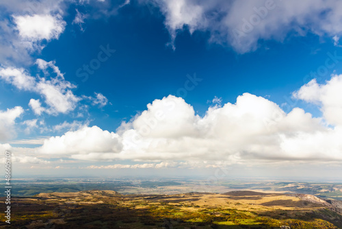 A cloudy view from mountain