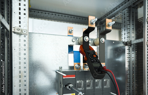 main disconnect switch in an electrical distribution cabinet