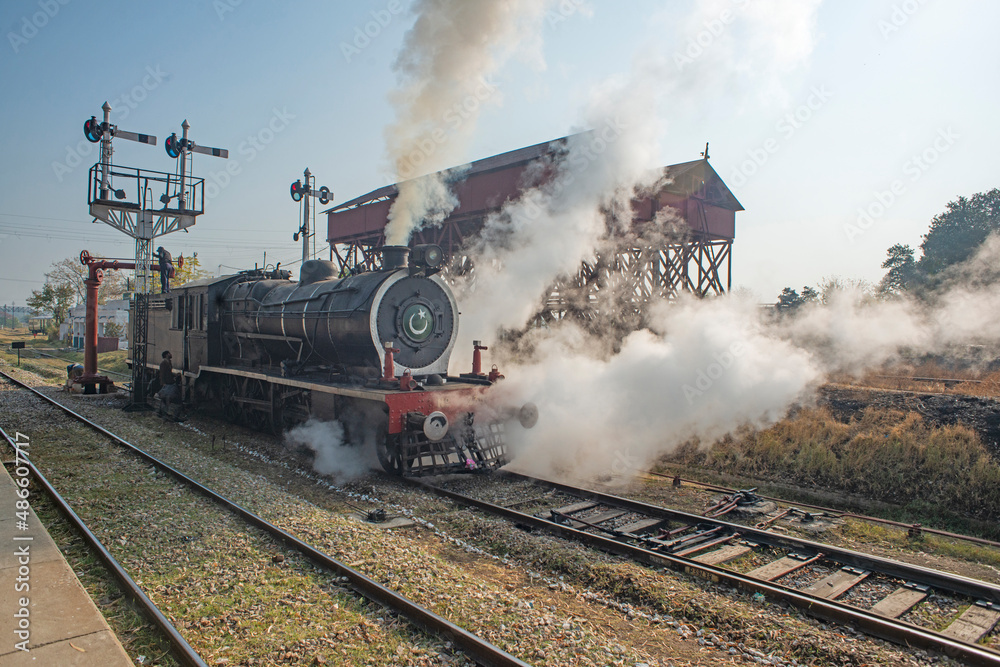 Steam Locomotive stabled near locoshed ! Steam Locomotive stabled near locoshed !
