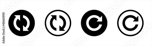 Refresh icon. Update icon. Reload icon, vector illustration.