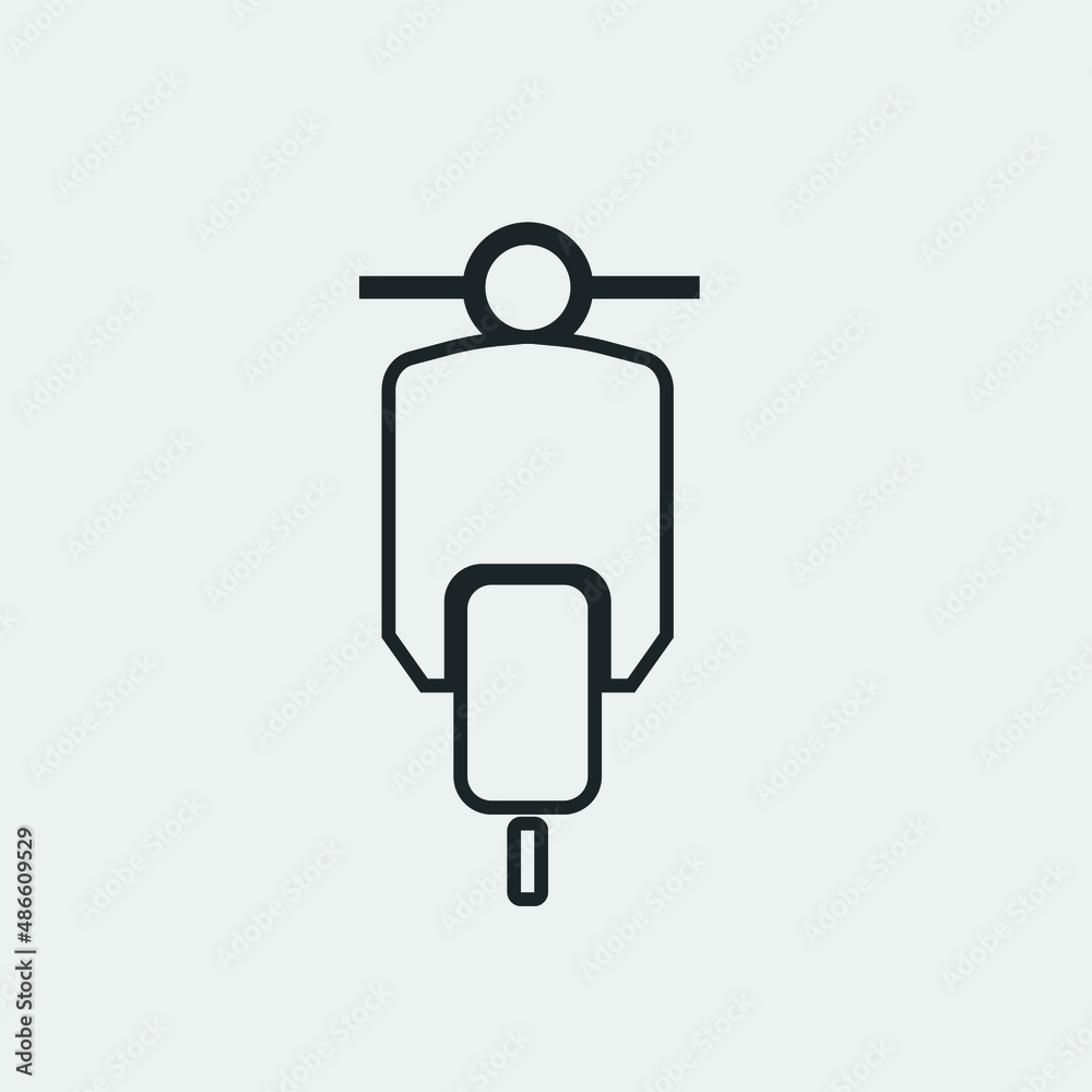 scooter vector icon illustration sign scooter vector icon illustration sign
