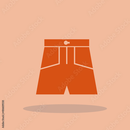 shorts vector icon illustration sign 