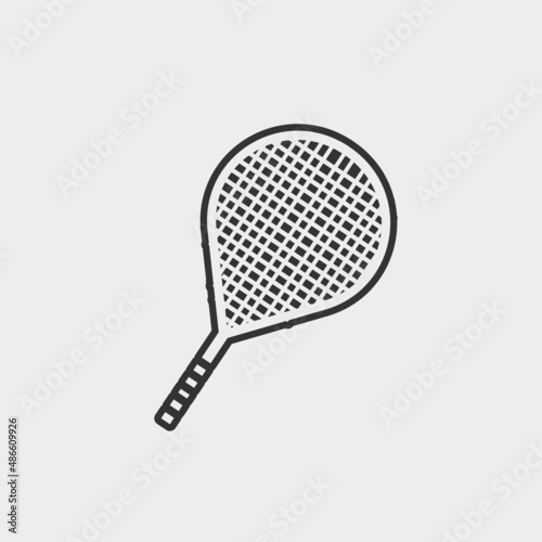 Tennis vector icon illustration sign