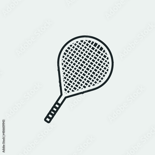 Tennis vector icon illustration sign © STUDIOXI