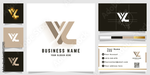 Letter VL or VC monogram logo