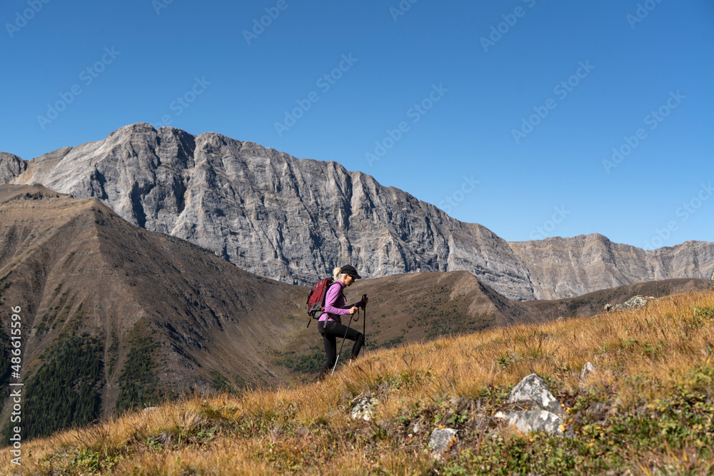 Hiking in the Rocky Mountains of Canada. Hiking in the Rocky Mountains of Canada.