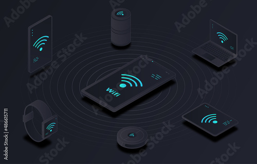 Wireless technology concept