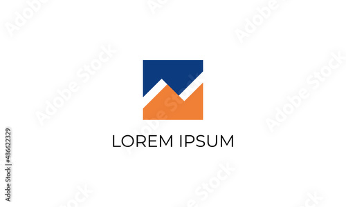 vector graphic illustration logo design for pictogram simple combination abstract edgy mountain and square frame Free Download vector graphic illustration logo design for pictogram simple combination abstract edgy mountain and square frame - GFXLoad