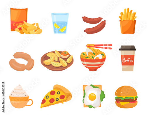Set of food