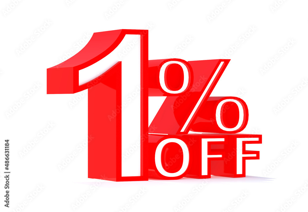 1 Percent off 3d Sign on White Background, Special Offer 1% Discount Tag, Sale Up to 1 Percent Off,big offer, Sale, Special Offer Label, Sticker, Tag, Banner, Advertising, offer Icon 1 Percent off 3d Sign on White Background, Special Offer 1% Discount Tag, Sale Up to 1 Percent Off,big offer, Sale, Special Offer Label, Sticker, Tag, Banner, Advertising, offer Icon