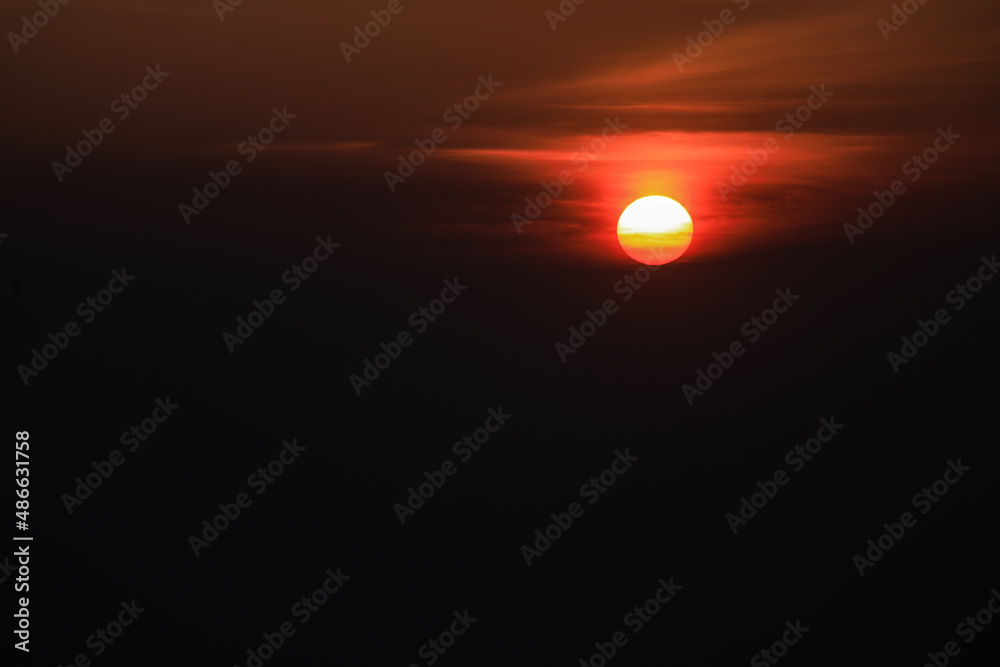 Sunset as seen from Hanuman Gari , Nainital