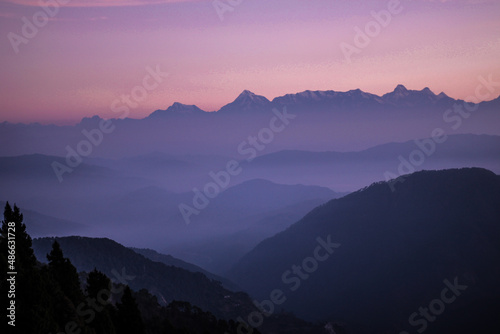 Morning View form Himalaya Darshan at Nainital