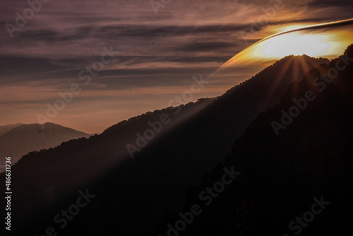 Morning View form Himalaya Darshan at Nainital