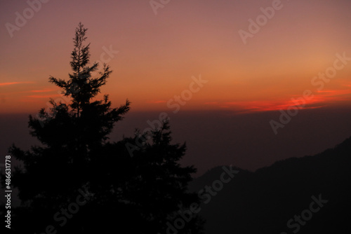 Morning View form Himalaya Darshan at Nainital