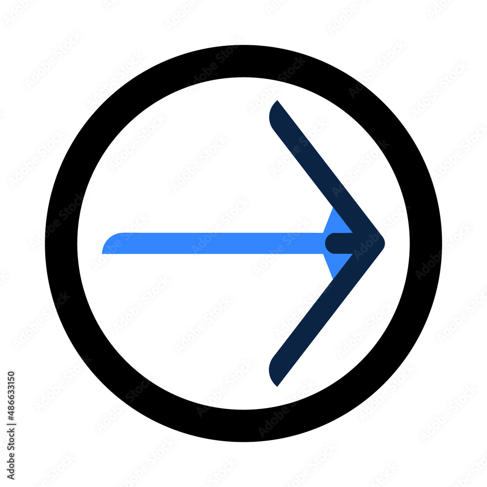 Arrow or point movement icon