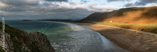 Rhossili Bay Gower Coast Wales photo