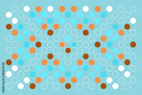 abstract background with circles and blue background