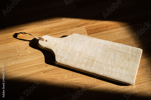Closeup of Handmade wooden cutting boards 