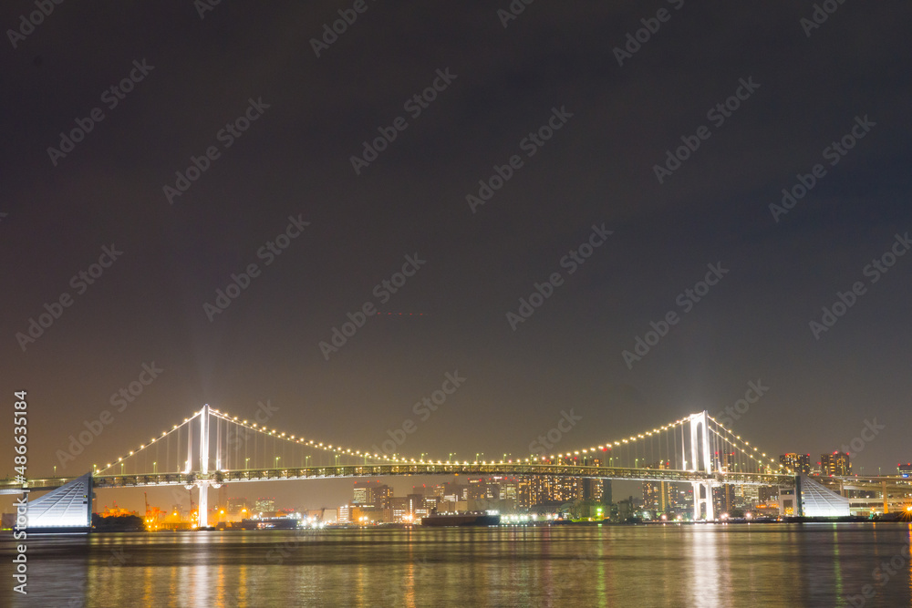 Obraz premium bay bridge at night