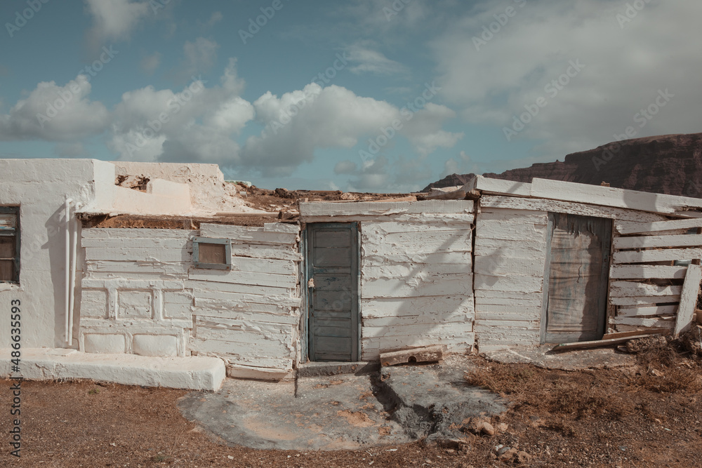 Old fishermen's house on the island of Lanzarote Old fishermen's house on the island of Lanzarote