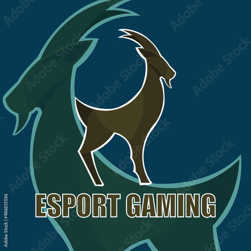 deer logo for esport team Free Vector