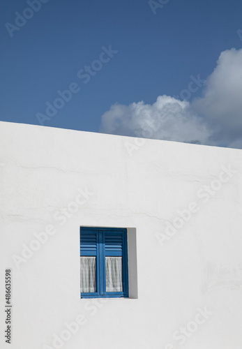 rchitecture in La Graciosa with blue sky photo