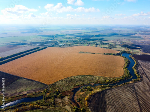 view of the agricultural water from a bird s eye view