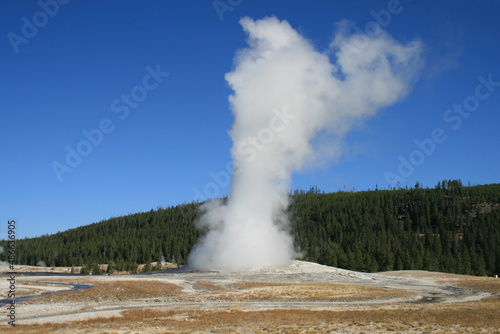 Old Faithful Geyser erupting, Yellowstone National Park