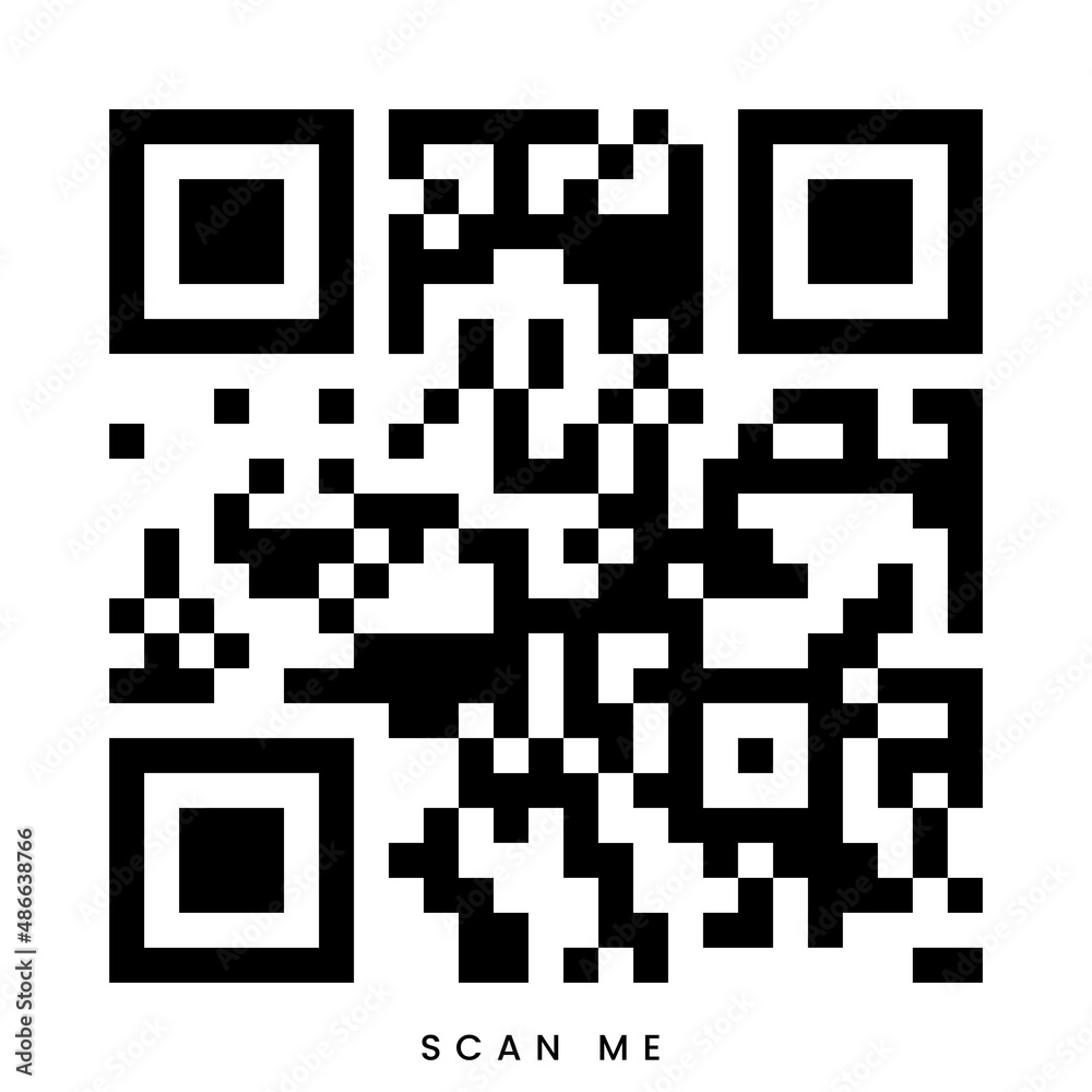 Modern square sample black QR Code icon on white background for Website, Product, Scanning with Mobile Phone, Computer, Shopping, Information Item and Payment. Vector graphic illustration. Modern square sample black QR Code icon on white background for Website, Product, Scanning with Mobile Phone, Computer, Shopping, Information Item and Payment. Vector graphic illustration.