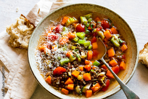 Lentil soup photo