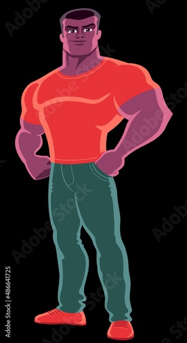 3d render illustration, Cartoon character of avenger hero © AAA-Stock