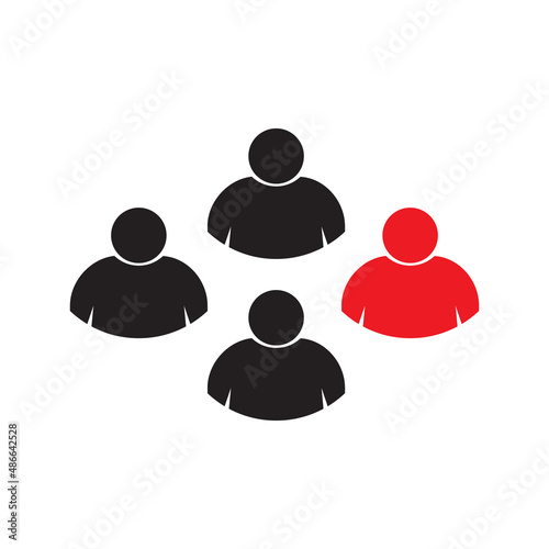 People think differently icon vector illustration eps 10