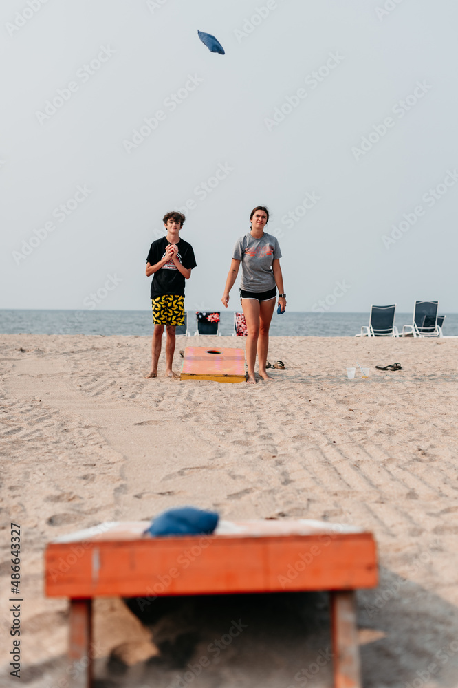 Corn Hole at the lake Corn Hole at the lake