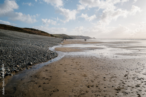 Low tide at Newgale Pembrokeshire photo