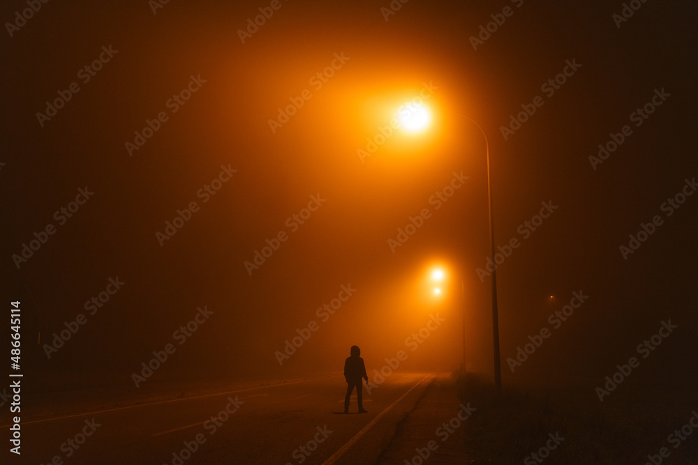 Foggy night Foggy night