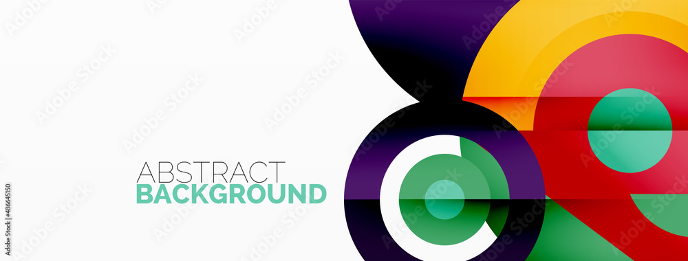 Rings and circles geometric abstract background for wallpaper, banner, backdrop Rings and circles geometric abstract background for wallpaper, banner, backdrop